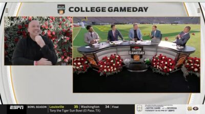 College GameDay live from the Rose Bowl.